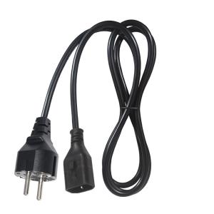 China Industrial Locking Cable 3X1.5MM Socket Eu 3Pin-C14 European Standard Ac Cord Iec Power Connector on sale