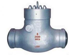 China ANSI 2500 LB Weighted Disc Type Check Valve Horizontal Butt Welded on sale