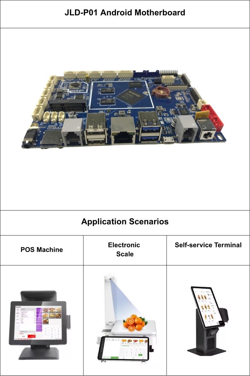 Development Motherboard With DC12V-24V Input Power Supply 16G-128G Optional Flash Memory MainBoard