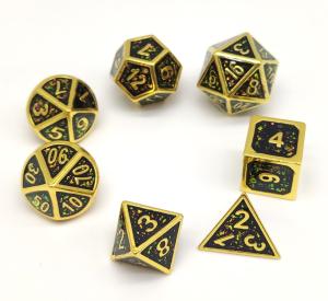 Wholesale GST Practical RPG Dice Set Multipurpose Handmade Polyhedral Metal from china suppliers