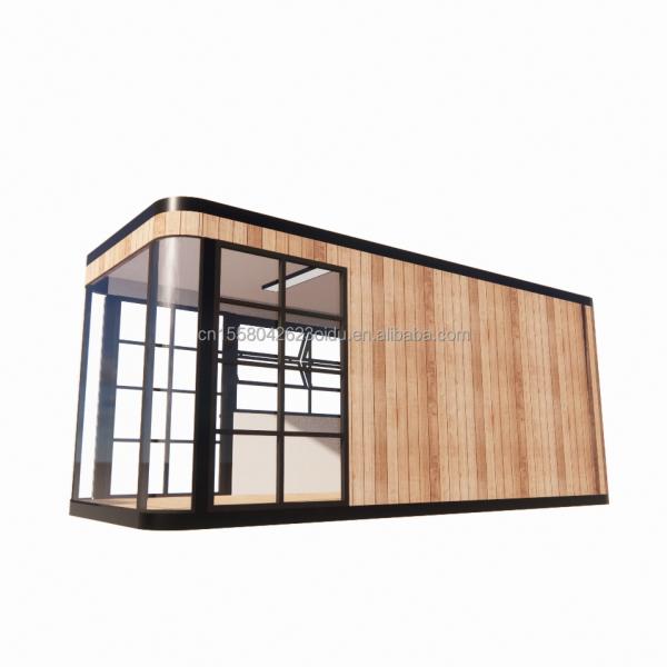 Steel Frame Galvanized Steel Bending 180g Modern Design 20ft 40ft Prefab Container House for Mobile Coffee Shops Restaurants