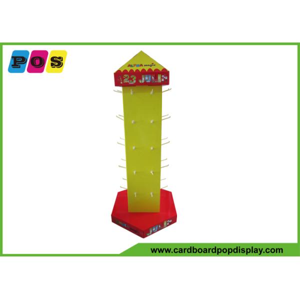 Retail POP Rotating Cardboard Peg Display For Bamboo Clothing And Eco Wear HD010