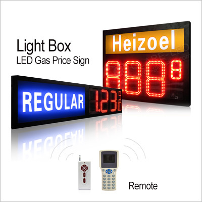 oil price sign for gas station led pump top sign gas changer led pump topper gas price display
