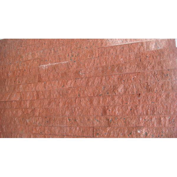 Red Color Rough Granite Kitchen Countertop Floor Tiles 50x50 Slab 2.73 g/cm3