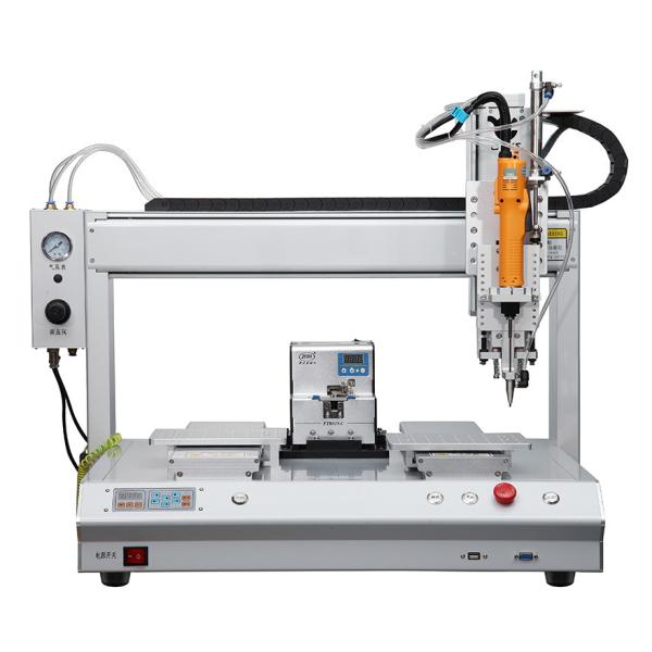 Quality Highly Reliable Automatic Screw Machine Robot Desktop Two Operation Position for sale
