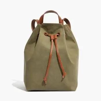 Quality Customize Canvas Drawstring Backpack Environmental Protection for sale