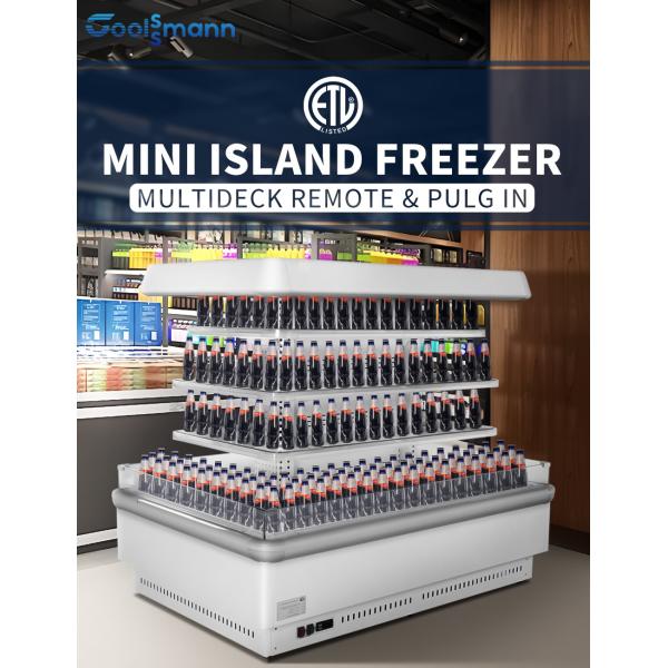 Mini Half Height Food Display Cooler Multideck Beverage Cabinet Refrigerated Case