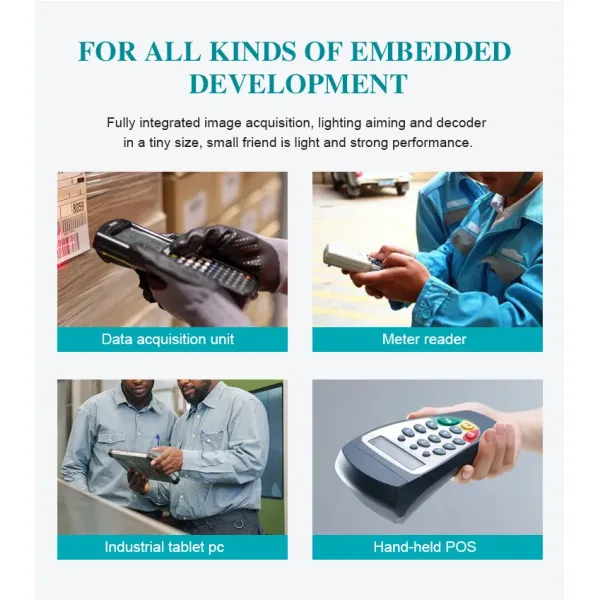 Embedded 1d 2D Barcode Scanning Engine CMOS Intelligent Identification Module