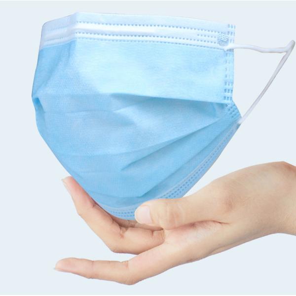 Safe Breathable Non Woven Fabric Face Mask Anti Virus 3 Ply Protective Civil Use