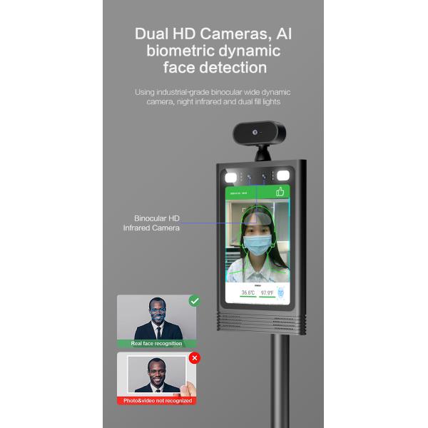 Infrared Thermal Face Recognition Camera Biometric Thermometer FCC