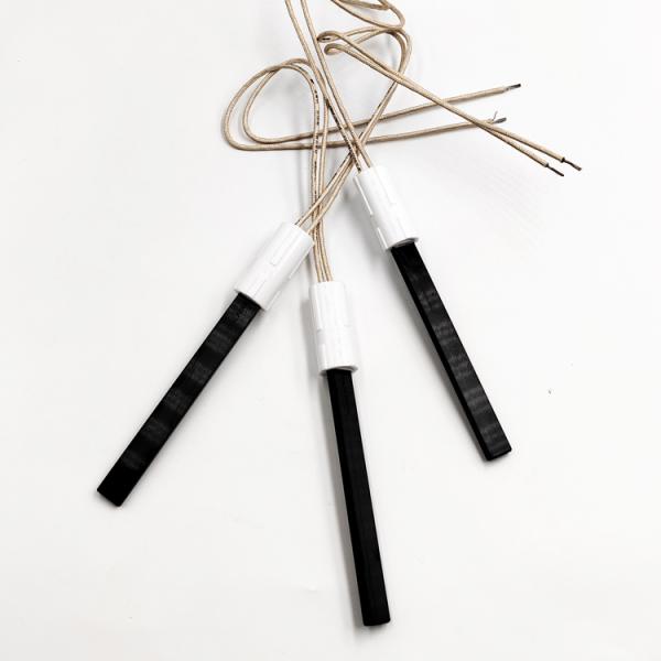 Black Quartz Crystal Heating Element Total Length 122mm 400W For Pellet Stoves