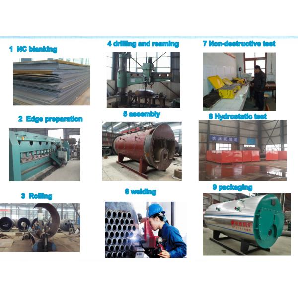 0.7Mp-1.25Mpa Industrial Steam Boilers / Horizontal Oil Boiler Running Stably