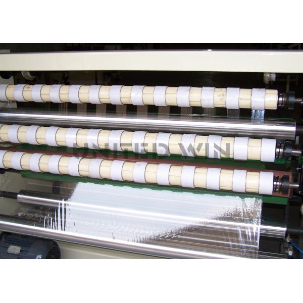 Touch Screen Pet Bopp Tape Slitting Machine Four Shafts Full Automatic