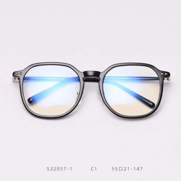Korean TR90 Frame Optical Plain Lens Glasses Unisex Blue Light Blocking