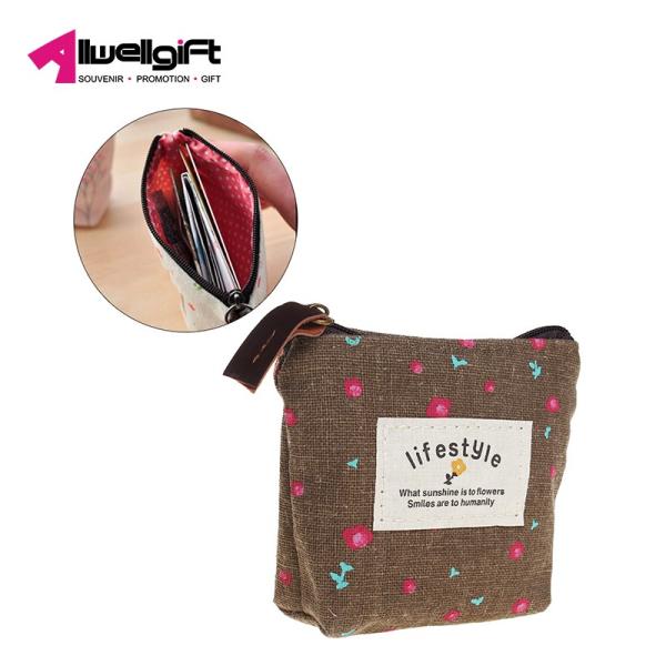 Pastoral Style Canvas Coin Pouch