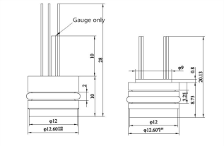 Diffused Silicon Waterproof Pressure Sensor Small Size For Engineering Machinery