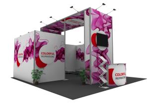 China Exhibition Trade Booth Displays , Light Weight Conference Display Booths on sale