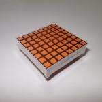 Pink Square 8x8 LED Dot Matrix Display Row Anode Column Cathode For Elevator