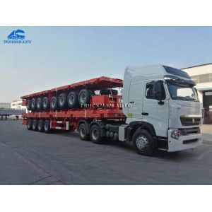 Wholesale Tubeless Tire Flatbed Semi Trailer from china suppliers