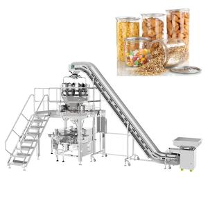 Wholesale ODM Automatic Filling Machine Bottled Jars Cans Puffed Food Sweets Packing Rotary Cup Filling Sealing Machine from china suppliers