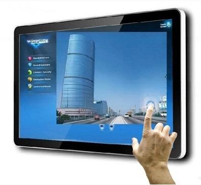 Quality 24 inch digital interactive ads totem touch screen player android kiosk for sale