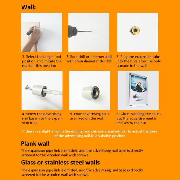 Acrylic Document Presentation Magnetic A4 Document Holder