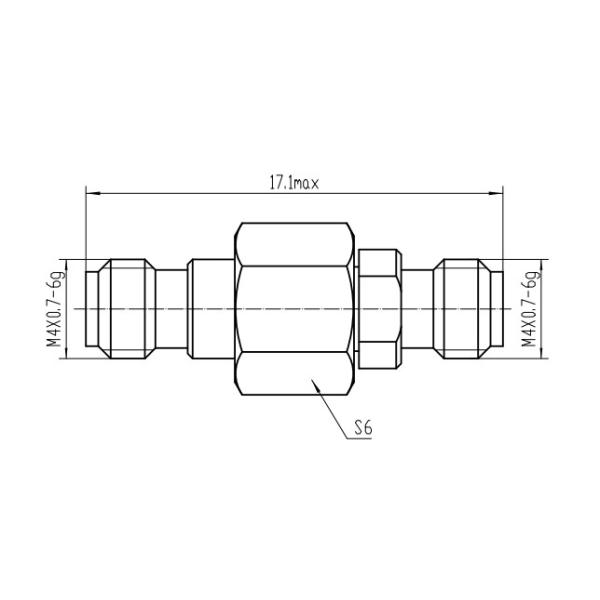 High Performance MSSM Male Stainless Steel RF Coaxial Connector for MF147A Cable