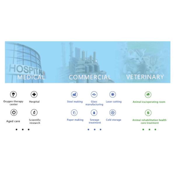 920kg Integrated Rotary Lobe Blowers , 30m3/H Beacon Medaes Oxygen Generator