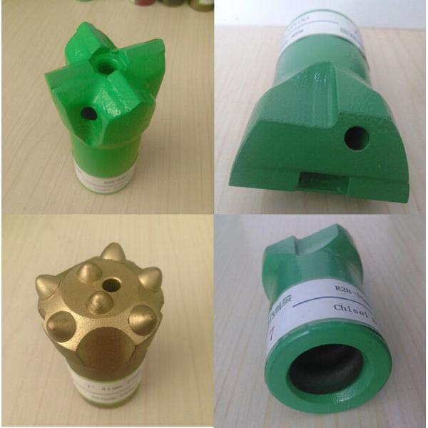 Mining / Tunneling / Construction Chisel Bits Thread Steel Cross Type