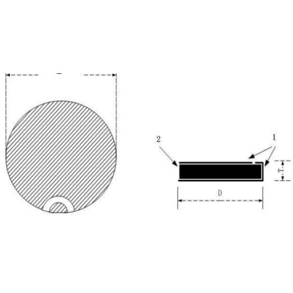 PZT-5A Piezo Ceramic Disc Ultrasonic Underwater Sonar Fish Finder Replacement