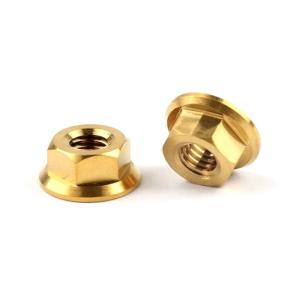 Wholesale Plain DIN Standard M6 Titanium Flange Nuts from china suppliers