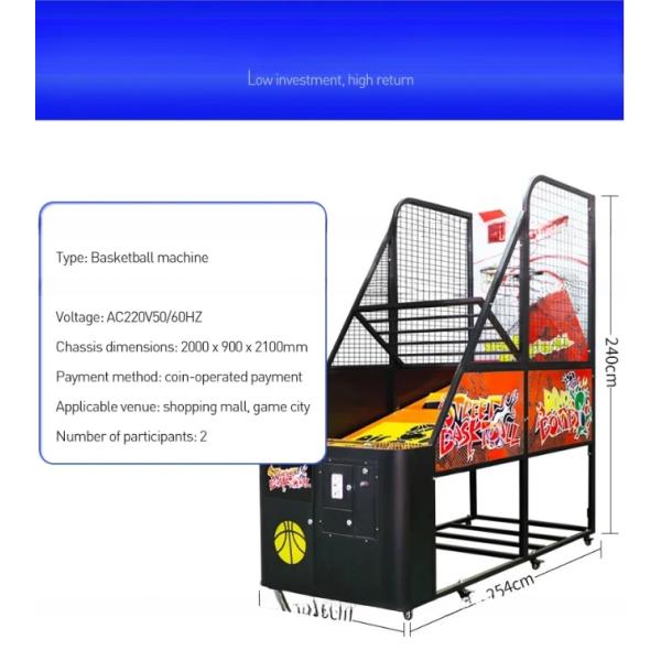 Dreamland Coin Operated Foldable Street Basketball Arcade Game Machine Basketball Shooting Machine
