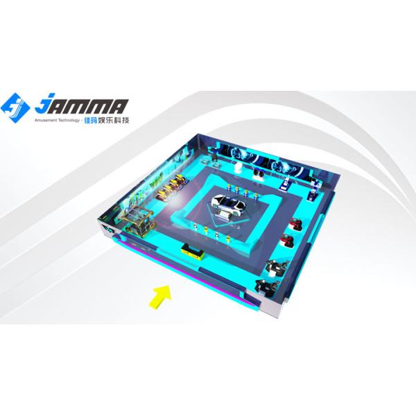 Multi Players Virtual Reality Center Custom Indoor 100 Sqm Electic System