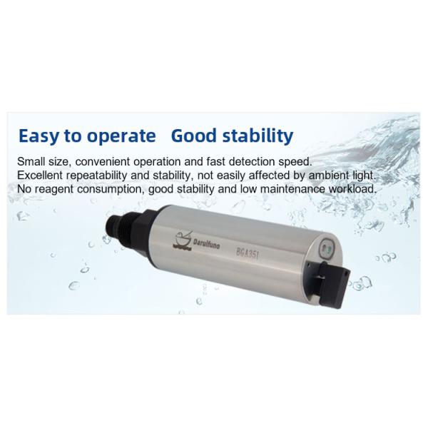 Fluorescence Method RS485 Chlorophyll Sensor With Brush For Fresh Water