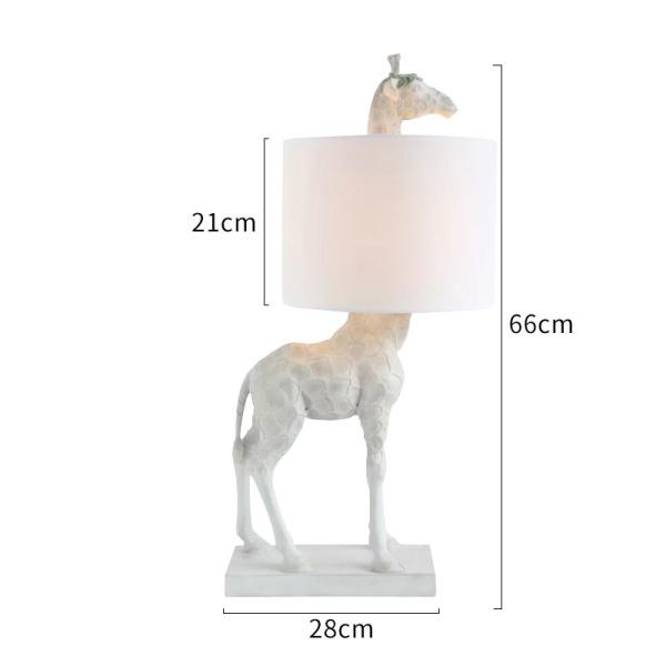 Resin Giraffe Creative Table Lamps for Chirldren's Bedroom Study table Light(WH-MTB-268)
