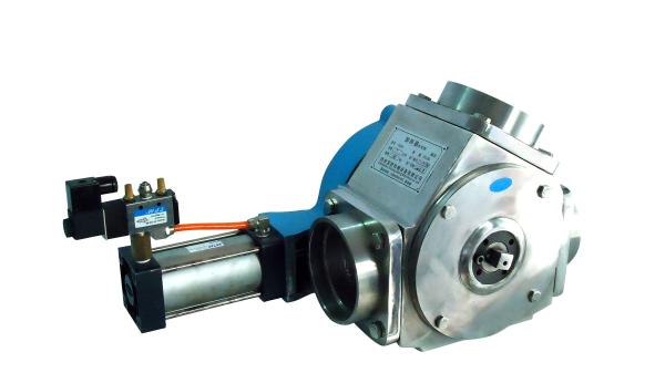 Quality THFX two-way plug diverter valves mixed phase conveying wood chipper sanitary pneumatic plug diverter  vacuum convey for sale