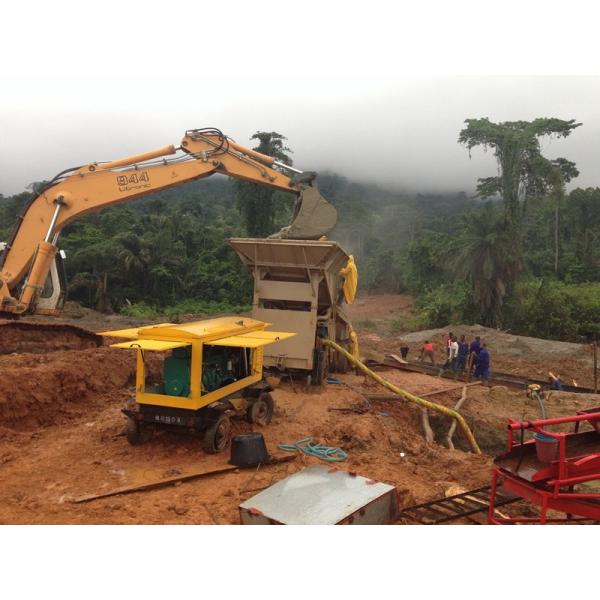 Diesel Steel Small Gold Prospecting Machine 200T/h For Gold Mining