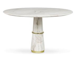 China Marble AGRA Modern Dining Room Tables Craftsmanship And Elegance Display on sale