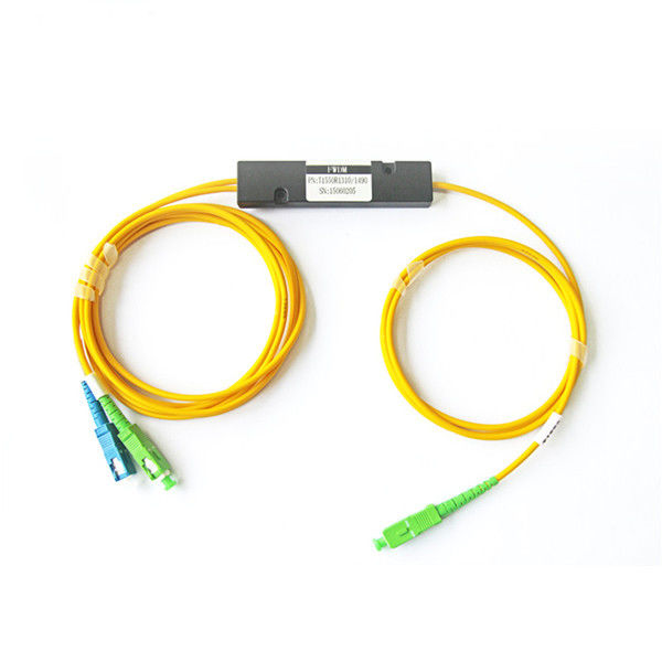 Durable FTTX WDM Module 1x2 ABS FWDM 1310nm 1490nm 1550nm Optical Filter