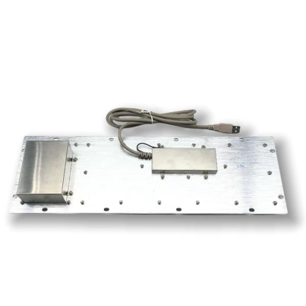 KIOSK IP65 / IK07 waterproof dustproof anti-vandalism Industrial Stainless Steel Keyboard SUS304 With 38mm Trackball Rear Panel Mounted -40℃
