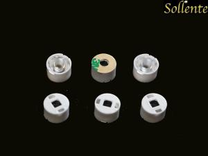 15 Degree Narrow beam PMMA LED Collimator lens , LED Torch Lens