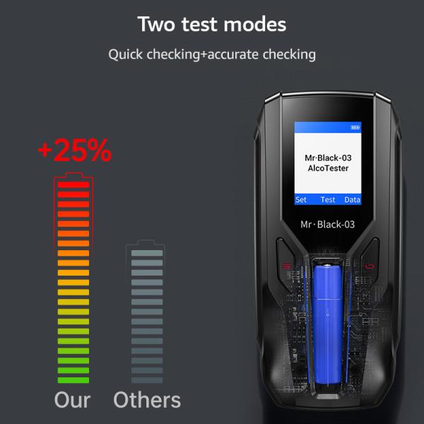 Quality GOOD Bluetooth Black Digital Display Breath Alcohol Tester For Enterprise Use for sale