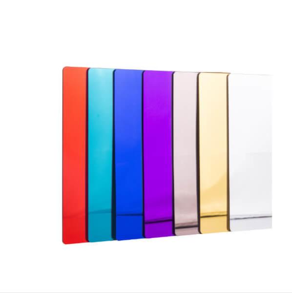 Quality Various Color Plexiglass Mirror Sheets PMMA Plastic Sheet Custom Cut for sale