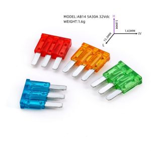 Rapid Melting Automotive Blade Fuse AB11N 1A2A3A4A5A7.5A10A15A20A25A30A35A40A