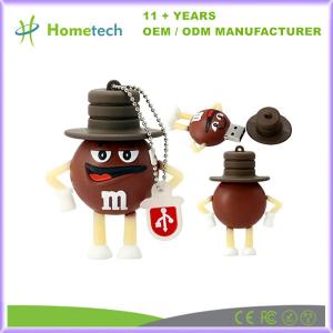 China USB 2.0 Cartoons Chocolat M&M Rainbow Bean USB Flash Drive 4GB 8GB 32GB 64GB Pendrive Flash Memory Gifts on sale