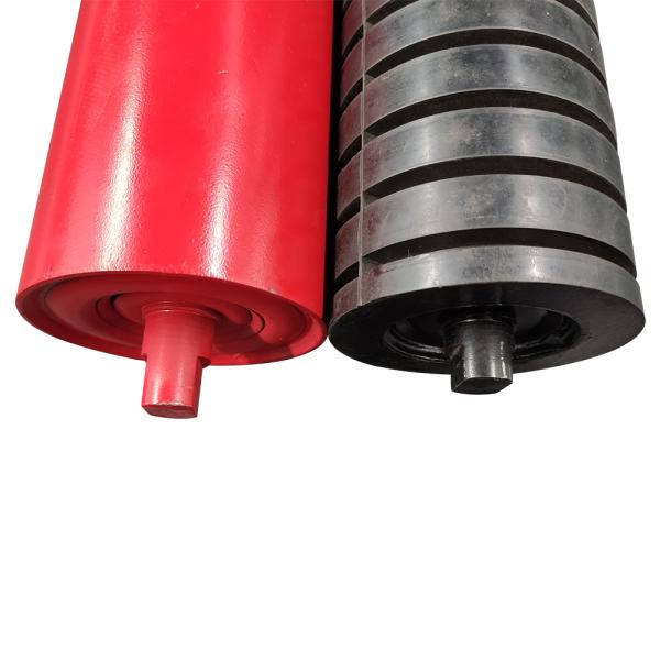 Conveyor Idler Roller for Energy Mining Industry in Red or Black Material