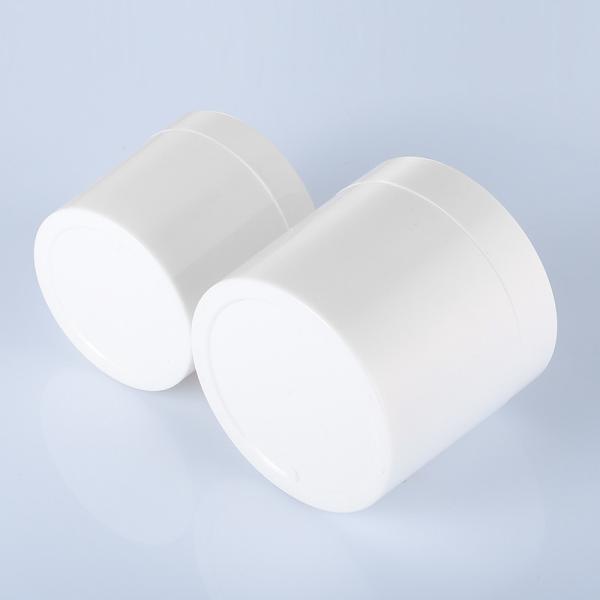 Plastic Empty 4 Oz Cosmetic Jars With Lids Amber Color Wide Mouth