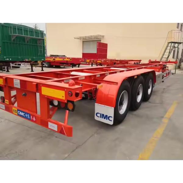 CIMC High Tensile Steel 70Tons Loading Capacity 20 or 40inch Skeleton Semi Trailer
