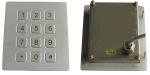 16 Keys Scrachproof Ps2 Metal Keypads Durable With 4 Holes Top Mounting Version