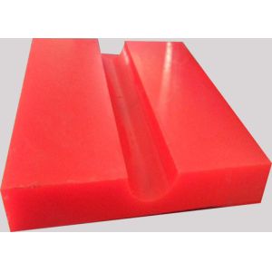 Wholesale Elastic abrasion resistance Industrial Red PU Polyurethane parts from china suppliers